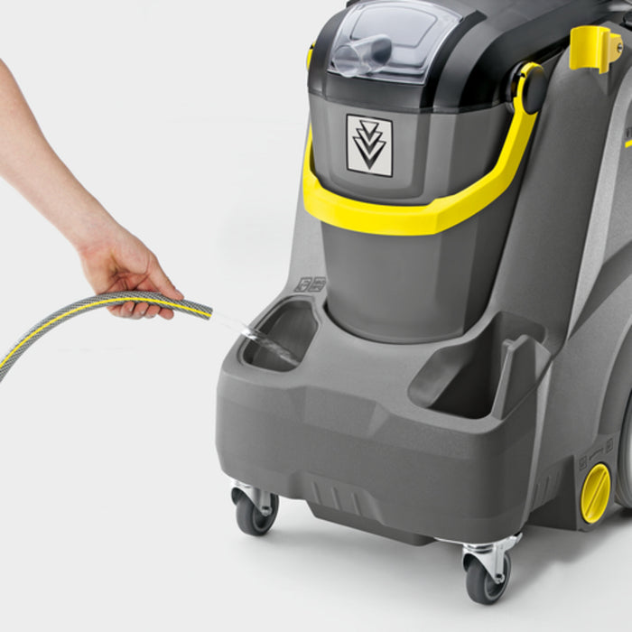 Karcher Puzzi 30/4, Carpet Extractor, 8 Gallon, 58 PSI, Cold Water, 13' Hoses with Wand