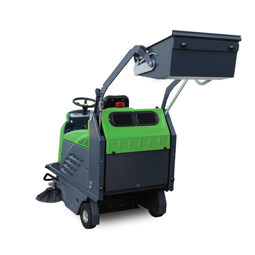 IPC Eagle 1280, Floor Sweeper, 48", Battery, Ride On, 28 Gallon Hopper, High Dump