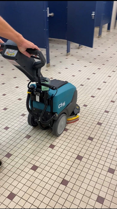 Tennant CS16 | 14" Walk Behind Floor Scrubber, Disk, Battery