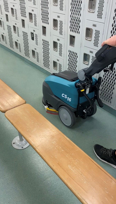 Tennant CS16 | 14" Walk Behind Floor Scrubber, Disk, Battery