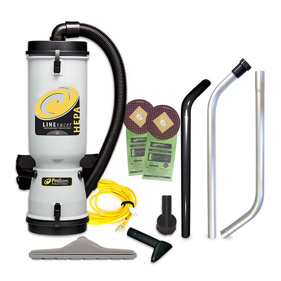 ProTeam  LineVacer ULPA, Backpack Vacuum, 10QT, ULPA, 13lbs