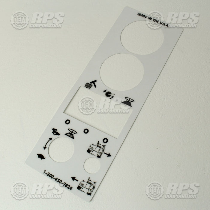 FactoryCat/Tomcat 349-2013, Decal, Control Panel, Top