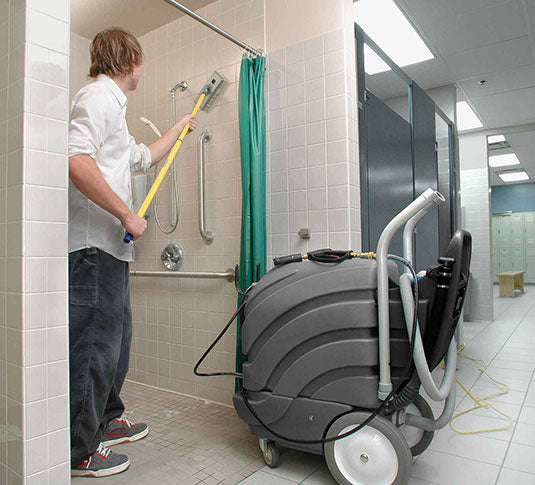 Tennant/Nobles ASC-15, Restroom Cleaning Machine, Touch Free, 15 Gallon, 400 PSI, 25' Solution Vacuum Hoses, Chemical Metering