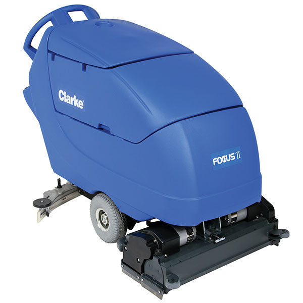 New Clarke Focus II Midsize 26, 28, 34 Disc and Cylindrical Walk Behind Floor Scrubber