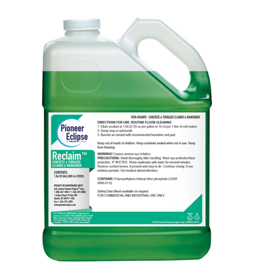 ReClaim Hard Floor Cleaner & Maintainer, Pioneer Eclipse 354MPE, 4 x 1.06 gal (4 L)