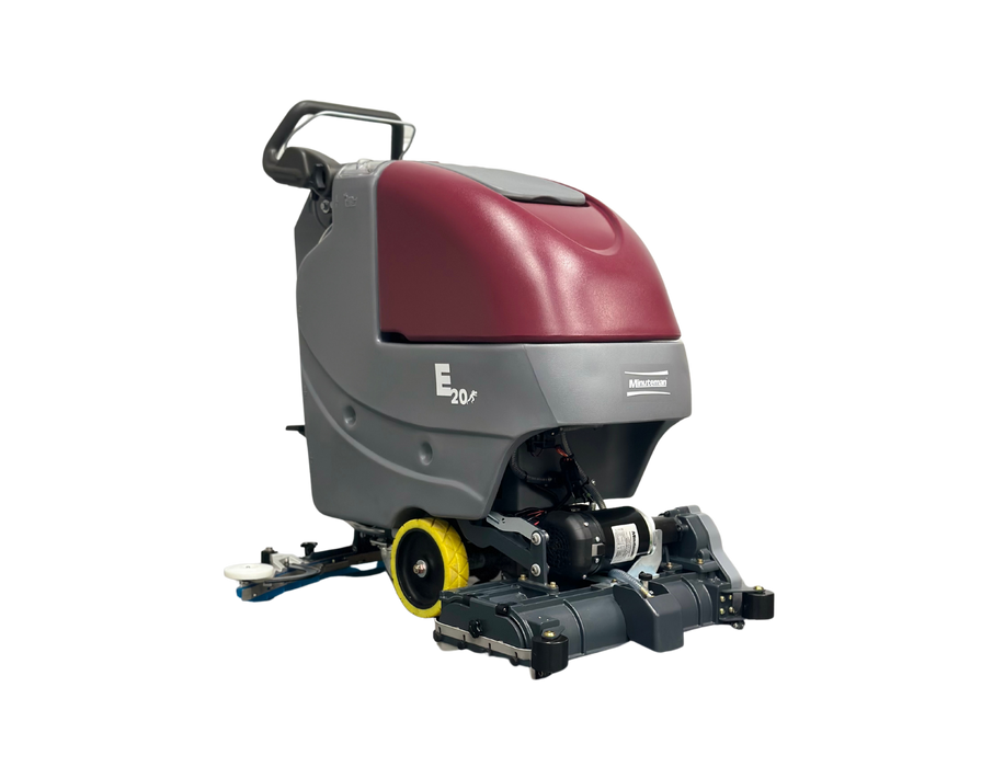 Minuteman E20, Floor Sweeper Scrubber, 20", 12 Gallon, Battery, Pad Assist or Self Propel, Cylindrical