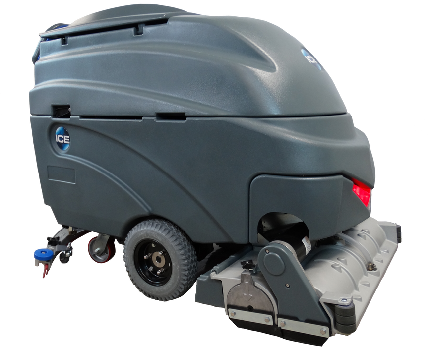 ICE i36BT-CY, Floor Sweeper Scrubber, 32", 30 Gallon, Self Propel, Battery, Cylindrical, 5 Year Warranty