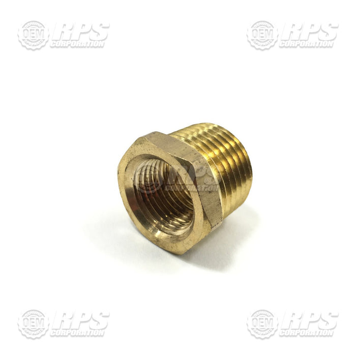 FactoryCat/Tomcat M-50785K66, Bushing, Reducing, 1/2" Male x 3/8" Female, Brass