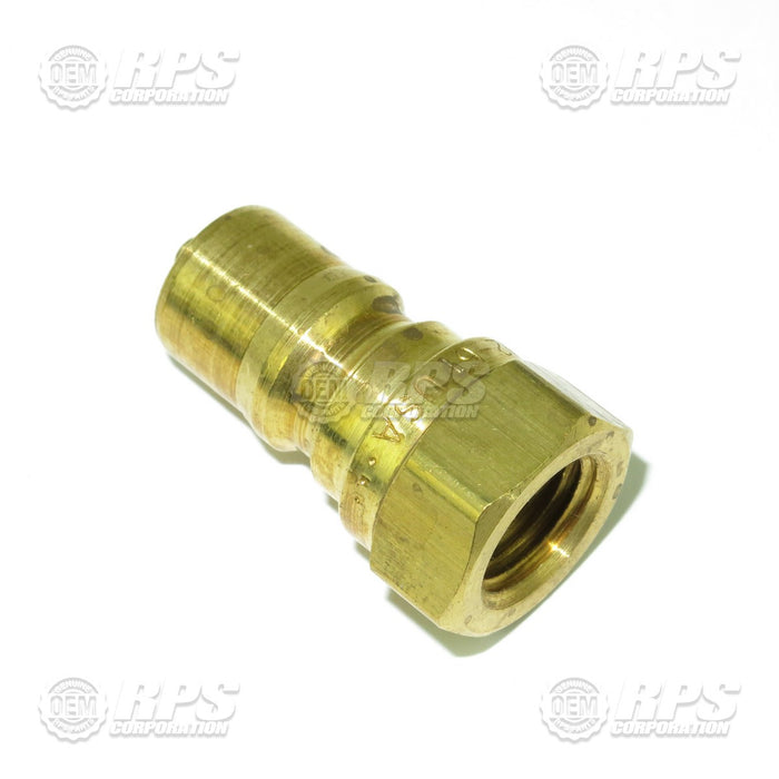 FactoryCat/Tomcat M-52495K61, Disconnect, 1/4" plug X 1/4" FNPT ISO B-Hose,Brass