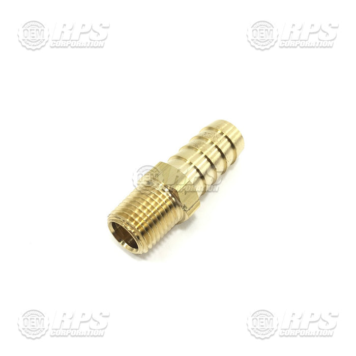 FactoryCat/Tomcat M-5346K22, Hose Fitting,Brass Barbed, 1/4" MNPT  X 1/2" barb