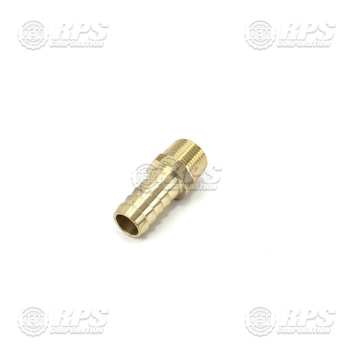 FactoryCat/Tomcat M-5346K23, Hose Fitting,Brass Barbed, 3/8" MNPT  X 1/2" Barb