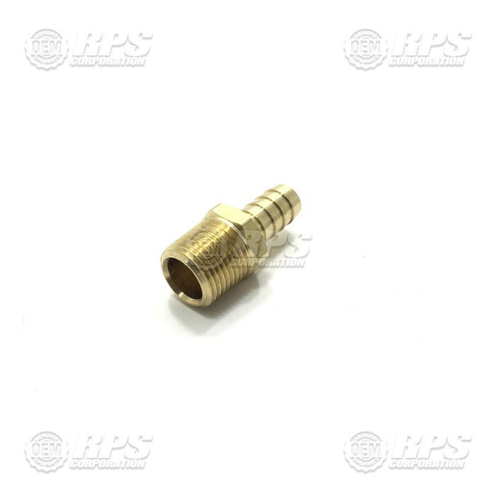 FactoryCat/Tomcat M-5346K25, Fitting, 1/2 NPT x 1/2 Barb, Brass