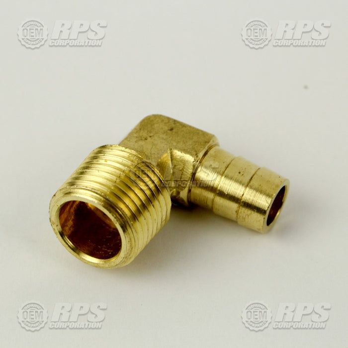 FactoryCat/Tomcat M-53525K58, Elbow,1/2"MNPTx1/2"Barb Brass