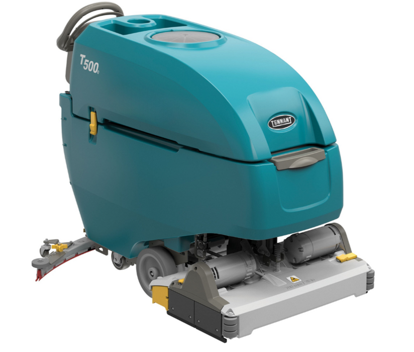 Tennant T500e | 28" Walk Behind | Floor Sweeper-Scrubber | Battery | Self Propel | Cylindrical