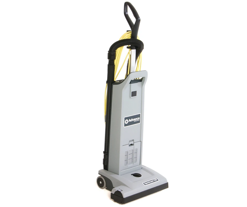 Advance Spectrum, Upright Vacuum, 11.5", 14.5" or 17.5", 4.2QT, Bagged, Single or Dual Motor, 33' Quick Change Cord or 50' Cord, With Tools, HEPA, Weight With Cord 19.3lbs, 20.1lbs, 21.3lbs or 22lbs