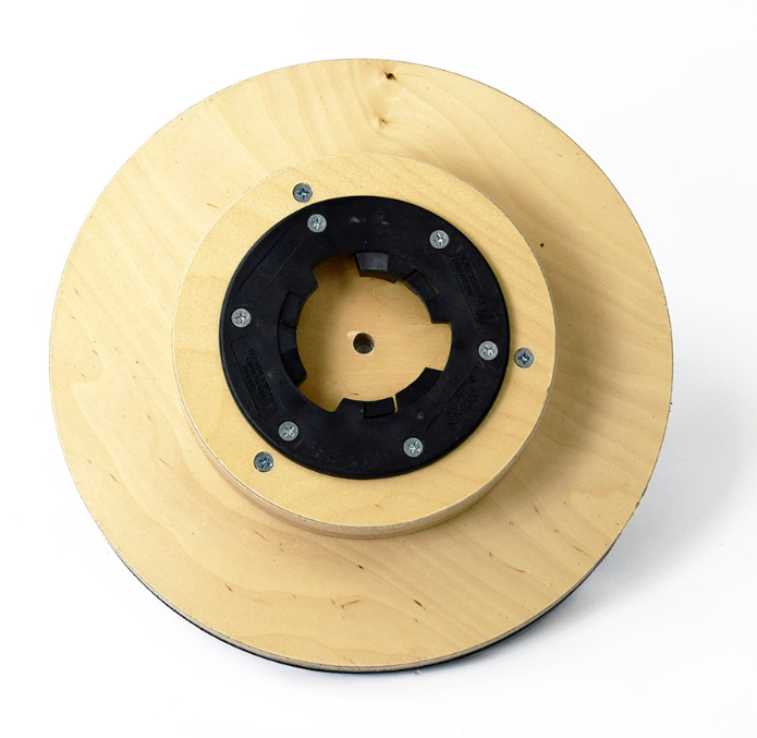 Heavy-Duty Sandpaper Driver | Floor Buffer | 17" | NP9200 Clutch Plate | Riser