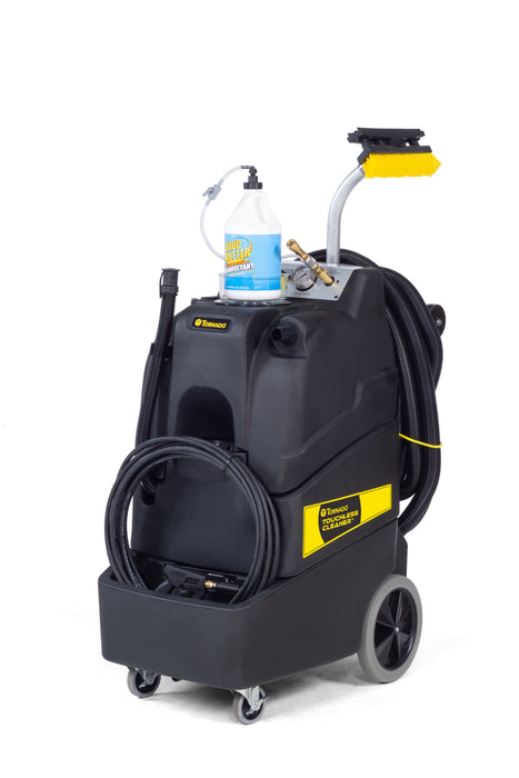 Tornado Touchless Restroom Cleaning Machine, 15 Gallon, Adjustable 500 PSI, 40' Solution Hose, 25' Vacuum Hoses, Chemical Metering