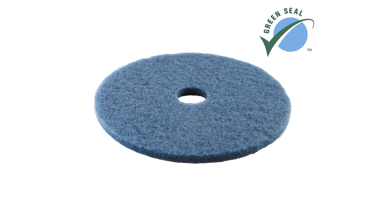 20" Blue Medium Duty Floor Pads, Green Seal Certified- Case of 5 #SS-400420