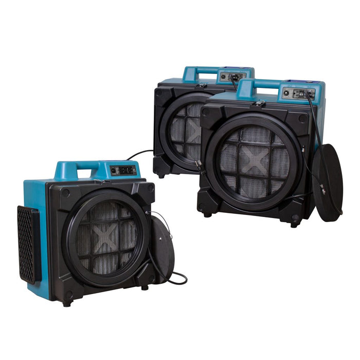 XPOWER X-3400A, Air Scrubber, HEPA, 600 CFM, 1.5HP, Stackable, Daisy Chain (GFCI), 28.8lbs, 3-Stage, 2.8AMPs