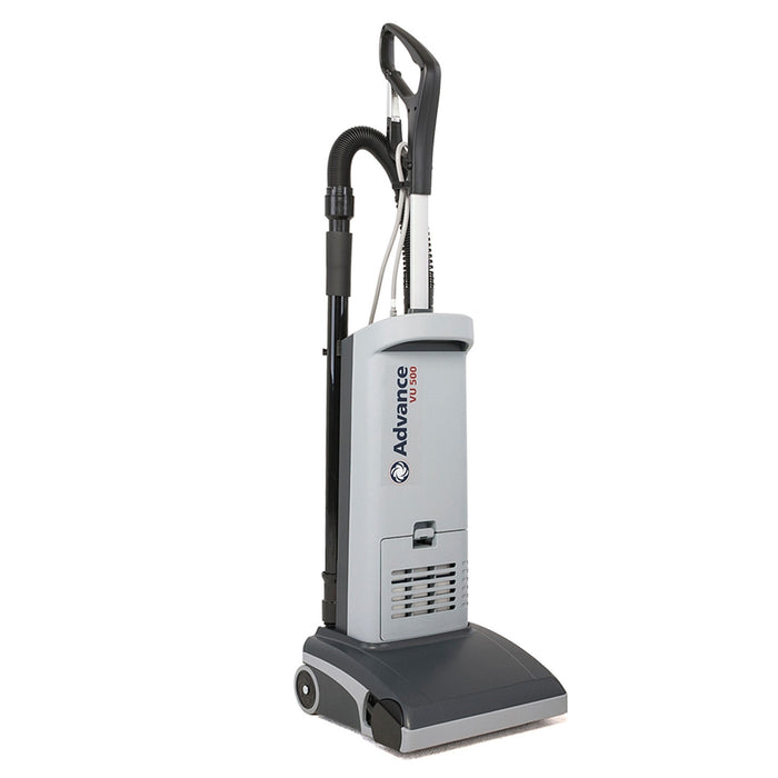 Advance VU500, Upright Vacuum, 11.5" or 14.5", 3.4QT, Bagged, Single Motor, 33' or 50' Quick Change Cord, With Tools, HEPA, Weight With Cord 19.5lbs or 19.8lbs