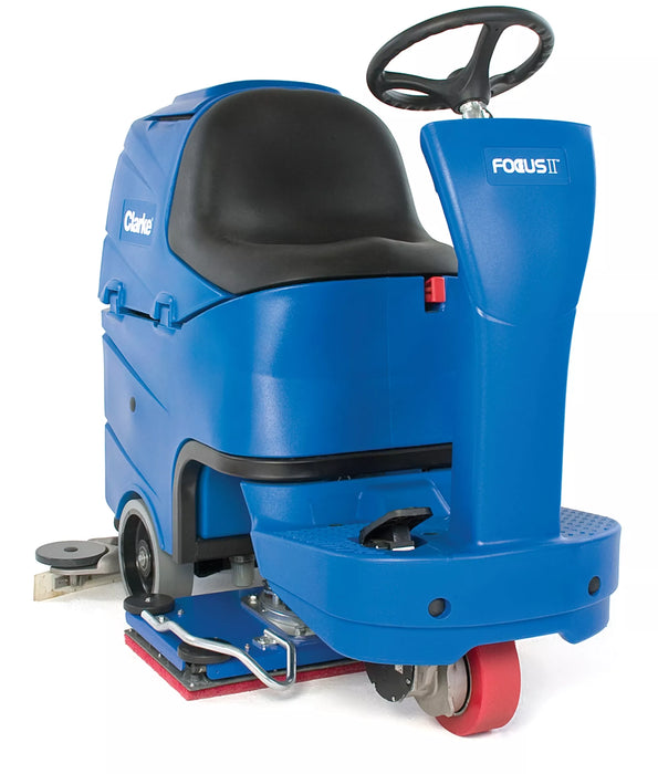 Clarke Focus II, Floor Scrubber, 26", 28", 21 Gallon, Battery, Disk, Boost, Ride On