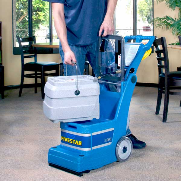 EDIC Fivestar 401TR, Carpet Extractor, 3 Gallon, 12", Self Contained, Pull Back