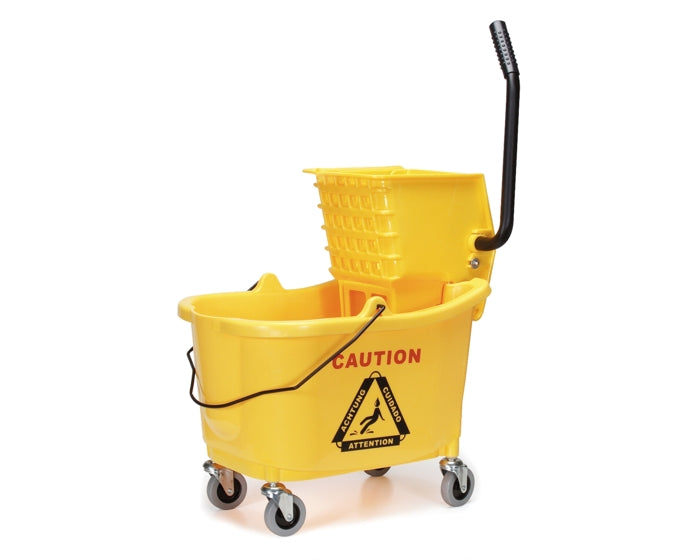 Mop bucket and wringer, 9 Gallon Capacity, Yellow, JPMB