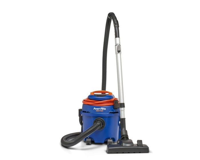 Powr-Flite Newton, Canister Vacuum, 2.6 Gallon, 13lbs, 35' Cord, With Tools, HEPA