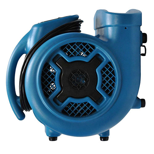 XPOWER P-830, Air Mover, 1 HP, 3600 CFM, Stackable, Telescopic Handle and Wheels, 8.5 AMPs, 28.5lbs