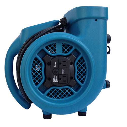 XPOWER X-400A, Air Mover, 1/4 HP, 1600 CFM, Stackable, Daisy Chain, 17lbs, 3 AMPs