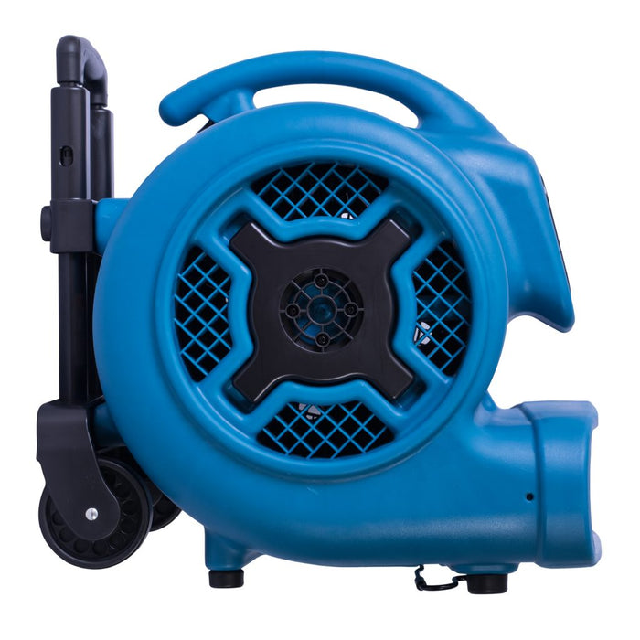 XPOWER P-800H, Air Mover, 3/4 HP, 3200 CFM, Stackable, Telescopic Handle and Wheels, 7.5 AMPs, 32lbs