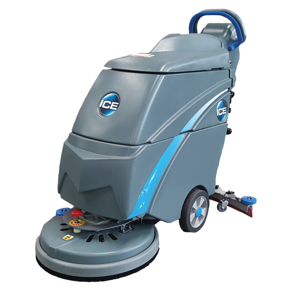 ICE i18B, Floor Scrubber, 18", 9 Gallon, Pad Assist, Battery, Disk, 5 Year Warranty