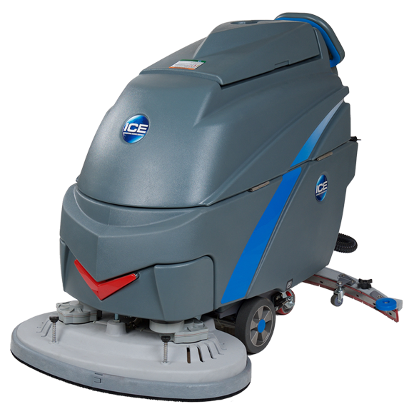 ICE i28BT, Floor Scrubber, 28", 26 Gallon, Self Propel, Battery, Disk, 5 Year Warranty