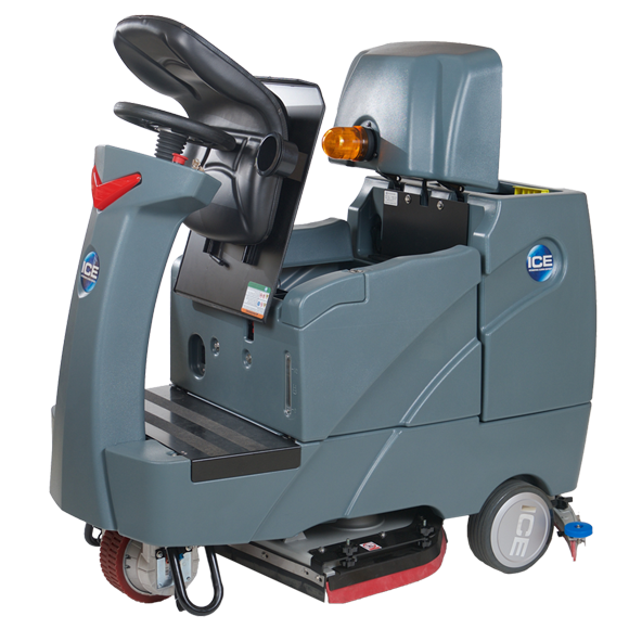 ICE RS26+, Ride on Scrubber, 26", 29 Gallon, Disk, Battery, 5 Year Warranty