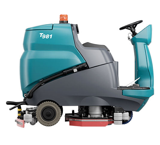 Tennant T981 | Ride on Floor Sweeper Scrubber | 30" or 36" | Disk or Cylindrical