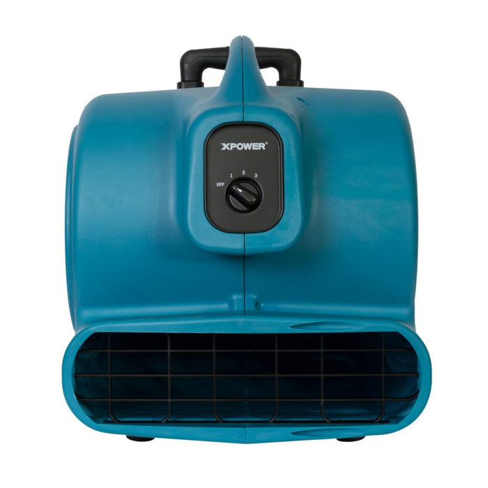 XPOWER X-830H, Air Mover, 1 HP, 3600 CFM, Telescopic Handle & Wheels, Stackable, 34.5lbs, 8.5 AMPs