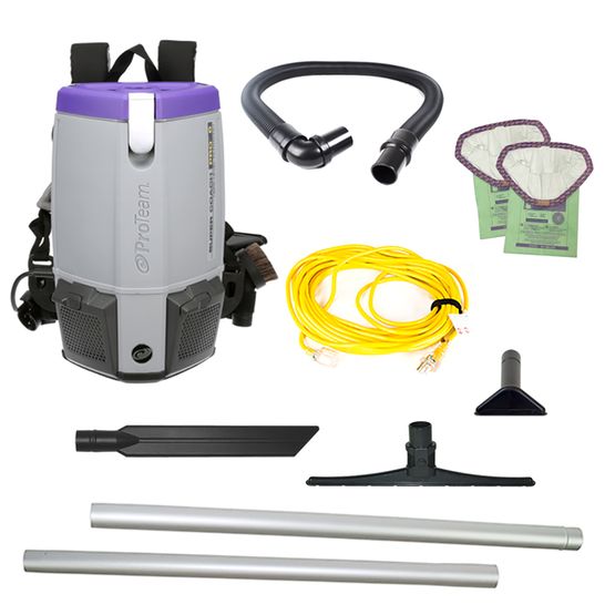 Proteam Supercoach Pro 6QT, Backpack Vacuum, 11.6lbs