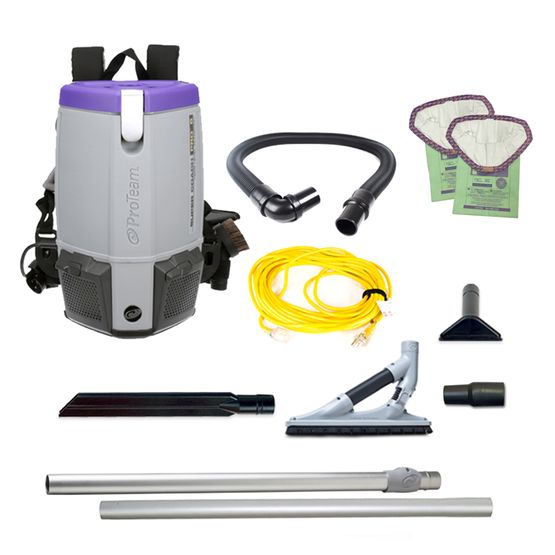 Proteam Supercoach Pro 6QT, Backpack Vacuum, 11.6lbs