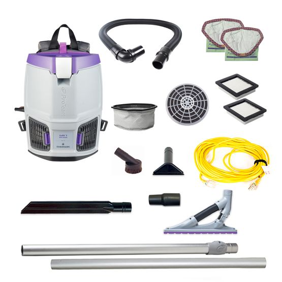 Proteam GoFit 3QT, Backpack Vacuum, 11.4lbs