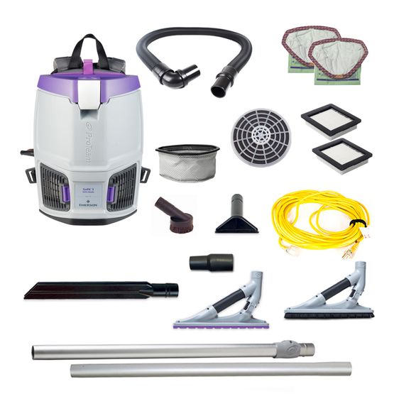 Proteam GoFit 3QT, Backpack Vacuum, 11.4lbs