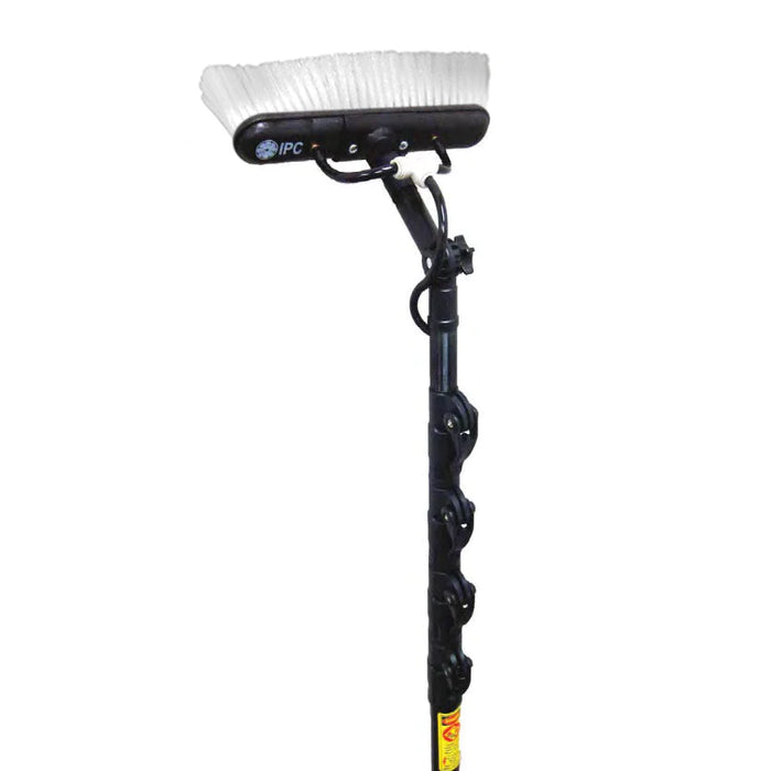 25' IPC Eagle Telescopic Carbon Fiber Composite Window Washing Pole w/ 14" Synthetic Slide Brush and Gooseneck