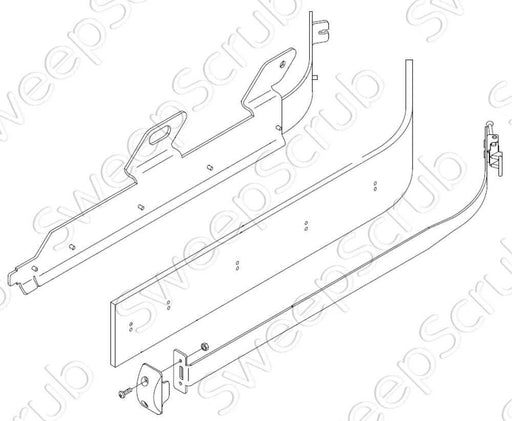 Left Side Squeegee Kit - Tennant 9013757