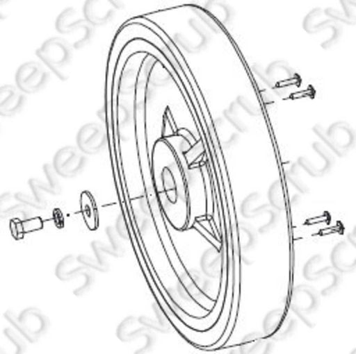 Nilfisk Advance VS11103 Wheel Kit