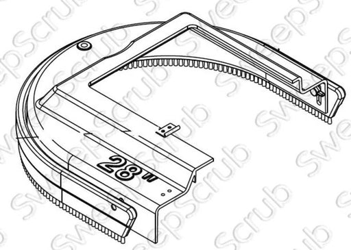 Nilfisk Advance 56112261 Brush Skirt Assembly