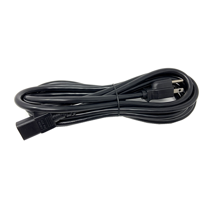 Nema 5-15P To C13, 16/3 Sjtw, 15' Black Power Cord