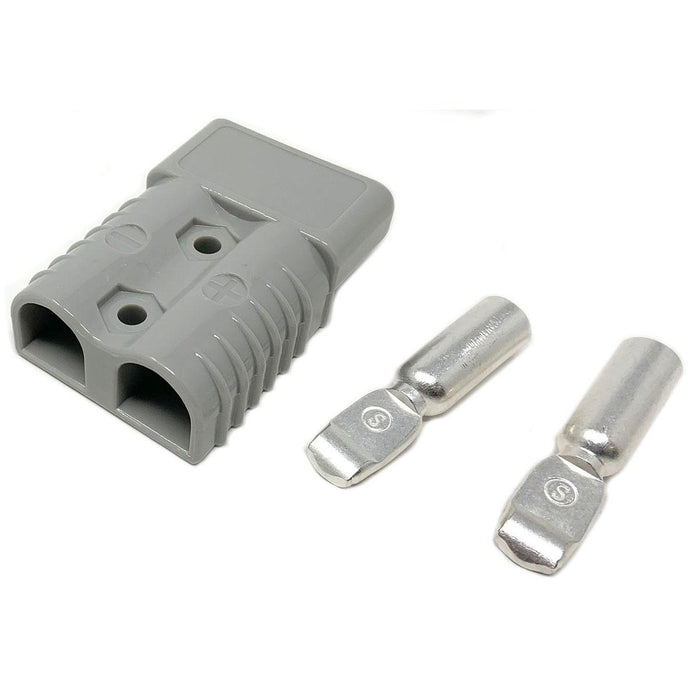 Charger Plug 120A Gray, 2Ga Contacts