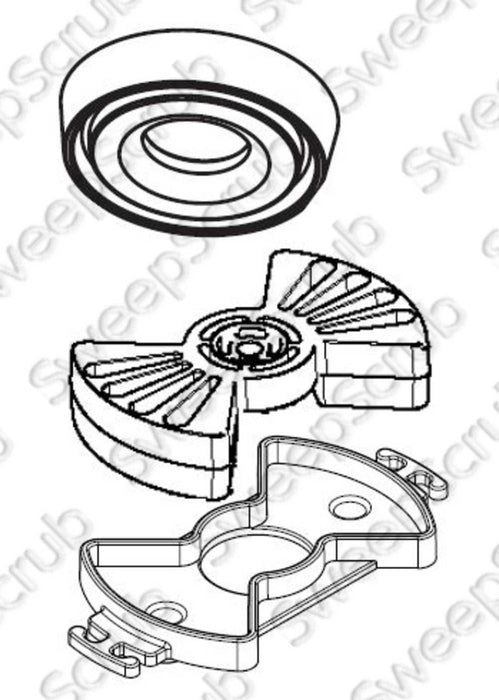 Nilfisk Advance 1471111500 Motor Suspension Kit