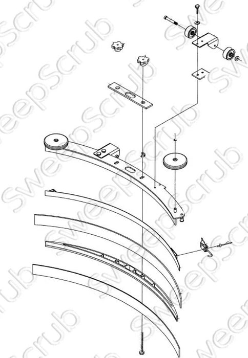 Nilfisk Advance 10129L Squeegee Assembly