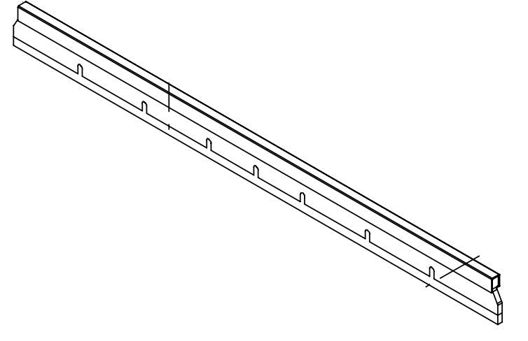 Tennant 1245931 T1 Inner Squeegee Blade