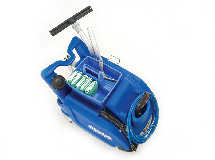 Clarke TFC 400, Restroom Cleaning Machine, Touch Free, 20 Gallon, 400 PSI, 25' Solution Vacuum Hoses, Chemical Metering